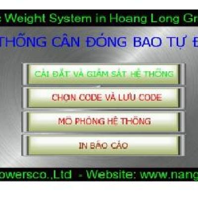 Tích hợp điều khiển HMI hệ thống cân tự động